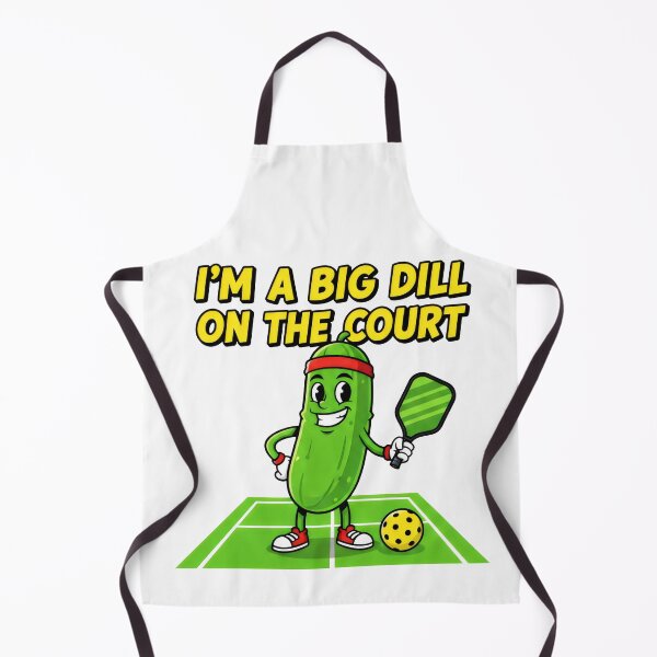 Item preview, I’m a Big Dill on the Court Funny Pickleball Pun Character Design designed and sold by SplashTastic.