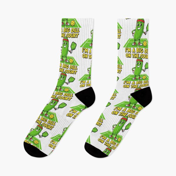 Item preview, I’m a Big Dill on the Court Funny Pickleball Pun Character Design designed and sold by SplashTastic.