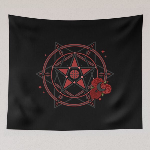 Item preview, Cute Strength Floral Summoning Circle designed and sold by PriscillaMarks.