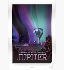 Jupiter - Exoplanet-Reisebüro, JPL-Reise-Plakat, Visionen der Zukunft, NASA, Planeten Poster