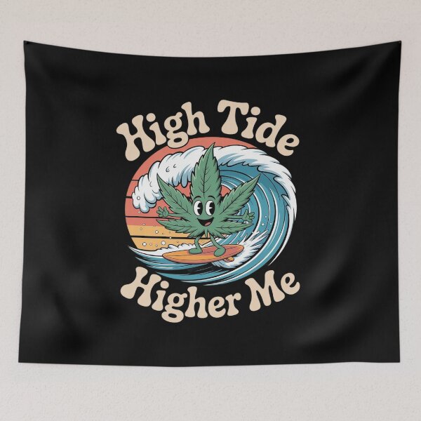 Item preview, Surf Cannabis High Tide Higher Me designed and sold by HardcoreTour.