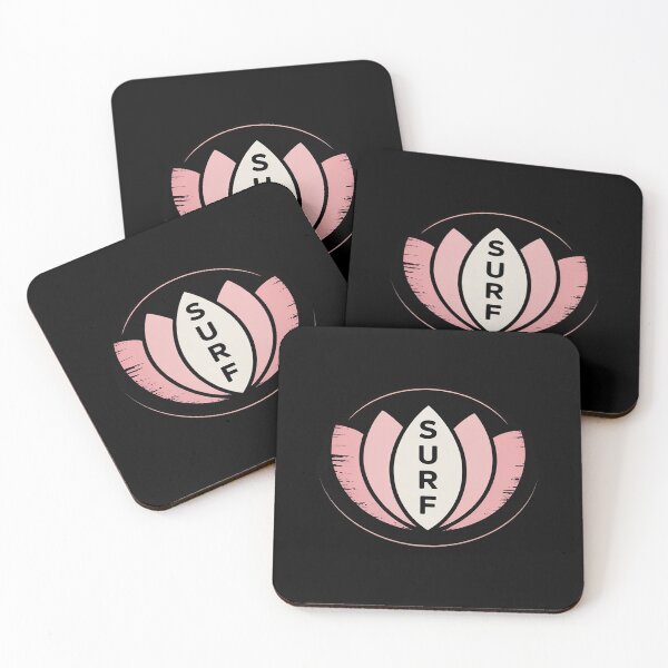 Item preview, Surf Flower Lotus Spiritual Buddhism Yoga Coastal Beach designed and sold by HardcoreTour.