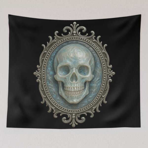 Item preview, Victorian Skull Cameo – Gothic Ornate Frame designed and sold by Mouraludia.