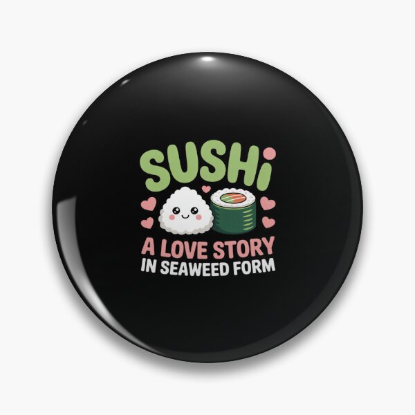 Item preview, Sushi A Love Story in Seaweed Form Kawaii Sushi designed and sold by HardcoreTour.
