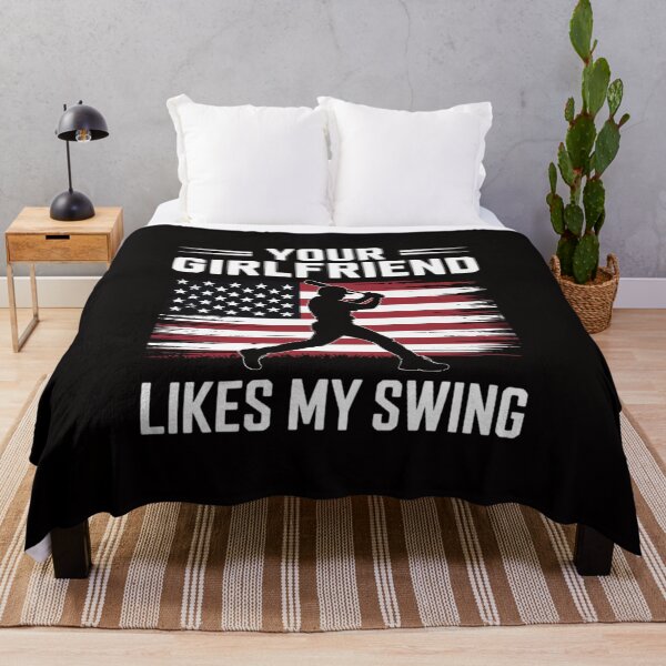 Item preview, Your Girlfriend Likes My Swing Baseball for Men and Children designed and sold by portcrysral.