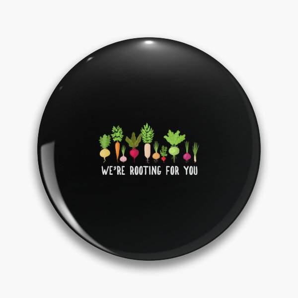 Item preview, We'Re Rooting For You  Funny Root Vegetable Pun Humor designed and sold by MavisJoseph.