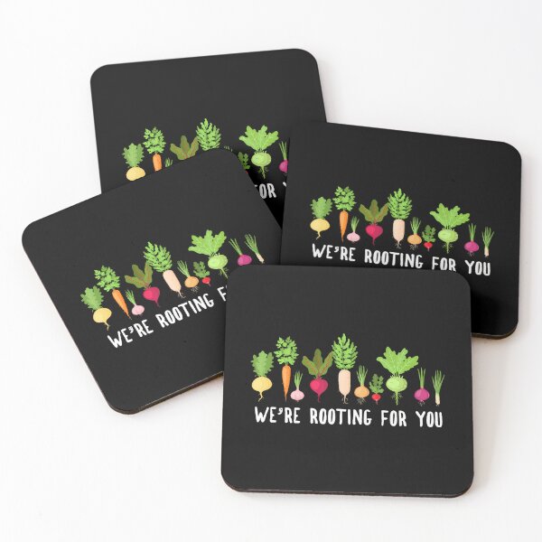Item preview, We'Re Rooting For You  Funny Root Vegetable Pun Humor designed and sold by MavisJoseph.