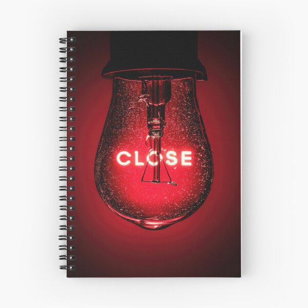 Item preview, Neon “CLOSE” Sign Inside Light Bulb – Modern Red Glow Aesthetic designed and sold by Grafititee.