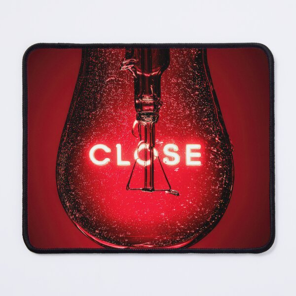 Item preview, Neon “CLOSE” Sign Inside Light Bulb – Modern Red Glow Aesthetic designed and sold by Grafititee.