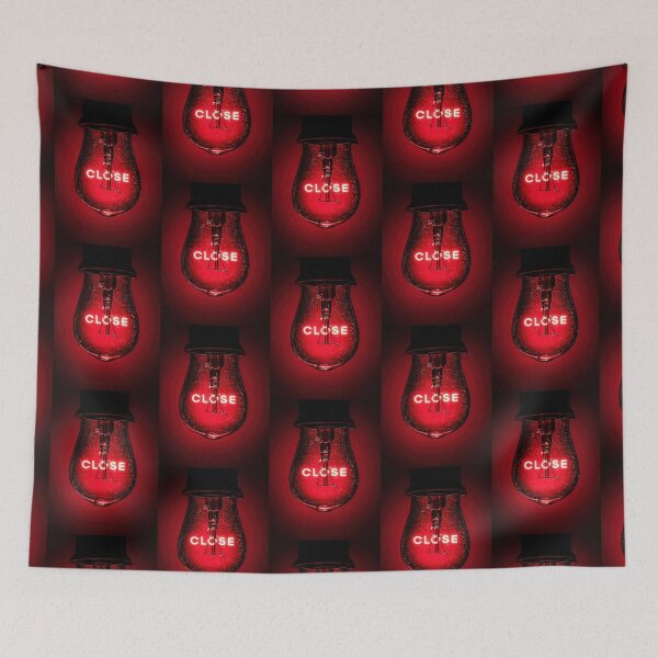 Item preview, Neon “CLOSE” Sign Inside Light Bulb – Modern Red Glow Aesthetic designed and sold by Grafititee.