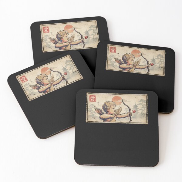 Item preview, Cupid Japanese Vintage Graphic Ukiyo-e Art Valentine's designed and sold by elderberry.