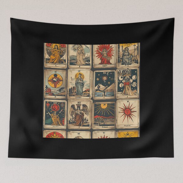 Item preview, Vintage Tarot Cards Collage Witchcore Zodiac designed and sold by PriscillaMarks.