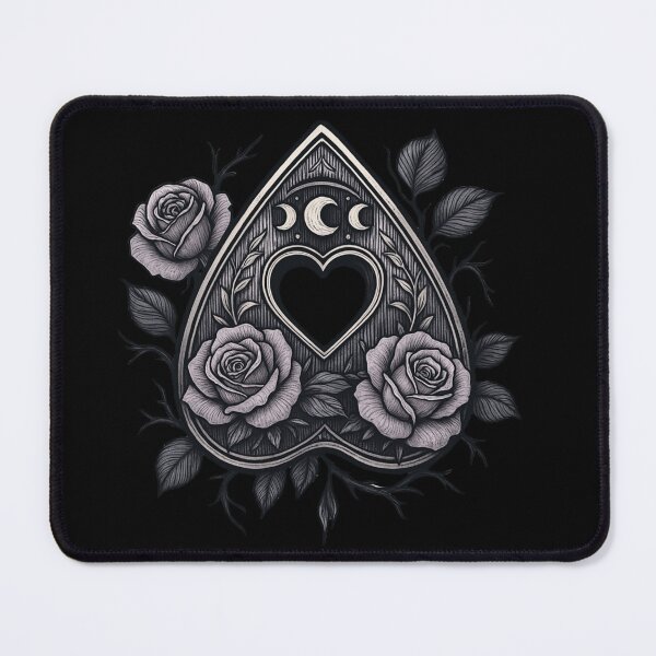 Item preview, Gothic Planchette With Roses – Witchy Occult Heart designed and sold by Mouraludia.