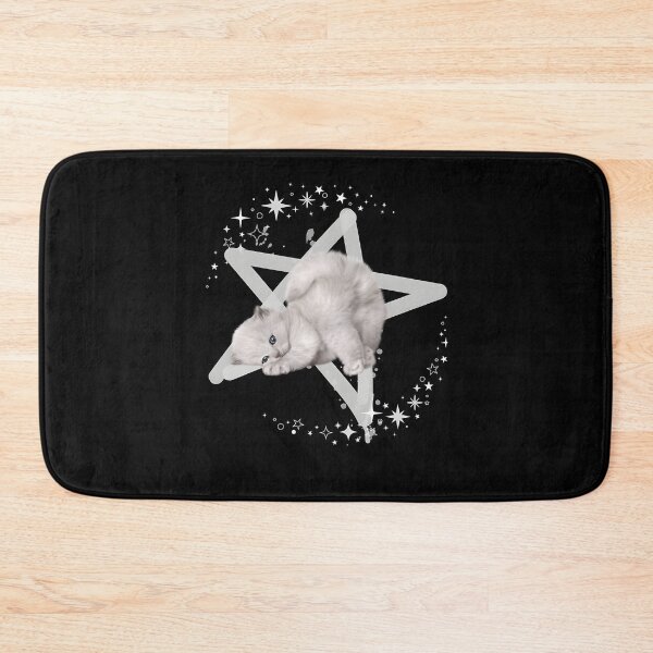 Item preview, Cute Mystic Cat On Pentagram With Stars designed and sold by PriscillaMarks.