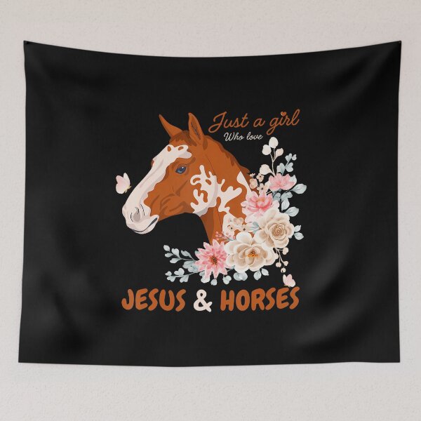 Item preview, Jesus And Horses Horse Gifts For Girls Women designed and sold by JuanitaJulia.