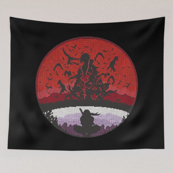 Item preview, Mosaic Silhouette with Shadowed Figure and Birds – Dramatic Symbolic Artwork designed and sold by T-Chou.