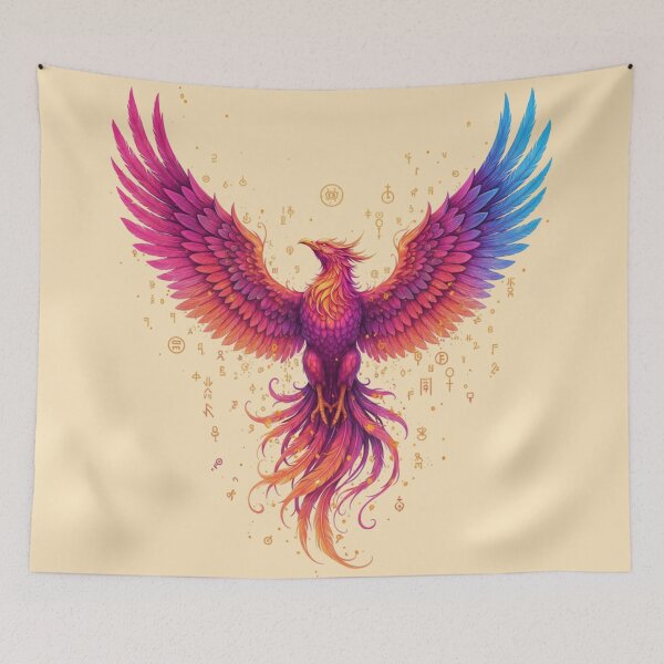 Item preview, Reborn Prism Phoenix: Molten Orange Sapphire Glyphs designed and sold by SebastianSpace.