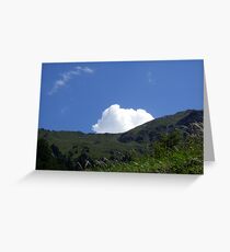 Colourful italian mountain Greeting Card