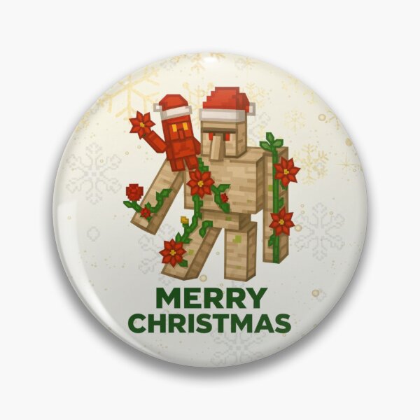 Item preview, Minecraft Seasonal Cheer with the Golems designed and sold by LyssasMindArt.