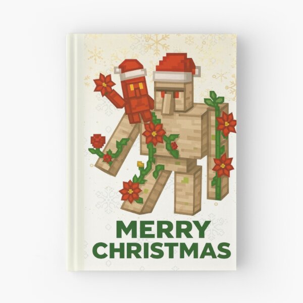 Item preview, Minecraft Seasonal Cheer with the Golems designed and sold by LyssasMindArt.
