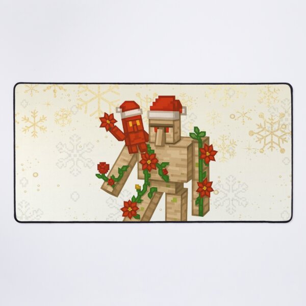 Item preview, Minecraft Seasonal Cheer with the Golems designed and sold by LyssasMindArt.
