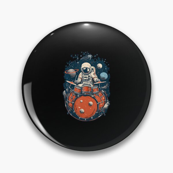 Item preview, Drum Playing Astronaut Astronaut Drummer Boy Space Drummer designed and sold by BeulahJoseph.