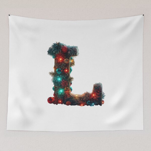 Item preview, Christmas Letter L Monogram – Holiday Decorative Typography designed and sold by Cultradesign.