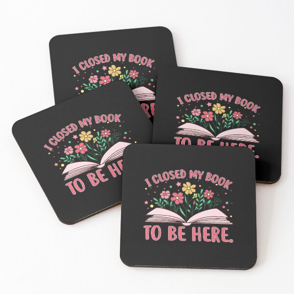 Item preview, I Closed My Book To Be Here Floral designed and sold by TaraAnnie.