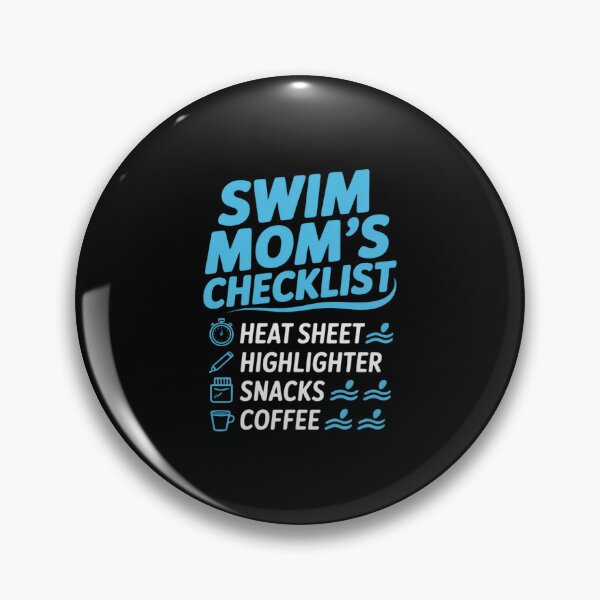 Artikelvorschau, Checkliste für Schwimmmütter – Für die schwimmende Mutter einer Schwimmerin entworfen und verkauft von ToggleBet.