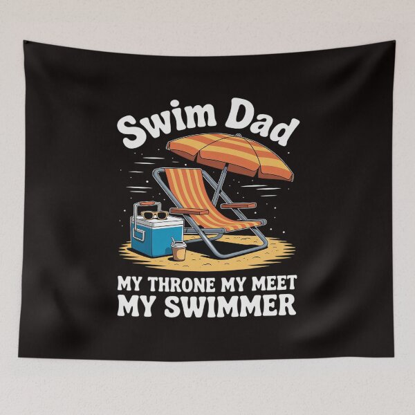 Item preview, Swim Dad Swimming Swimmer Funny Swim Dad designed and sold by ToggleBet.