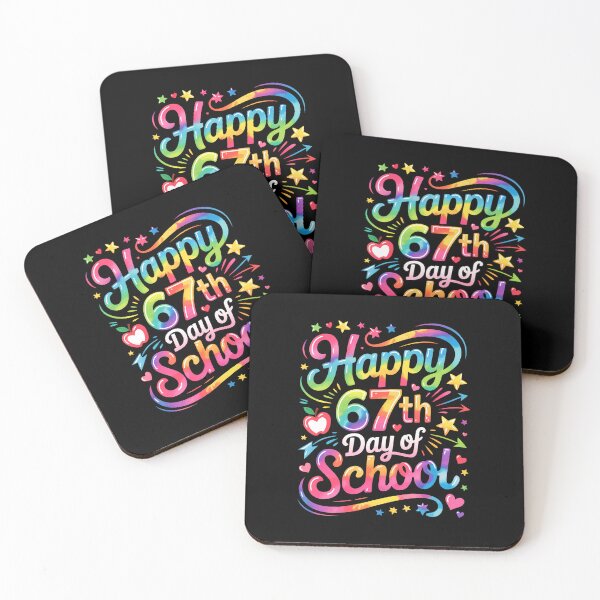 Item preview, Happy 67 Days Of School Meme100Th Day Of School Tie Dye designed and sold by BeulahJoseph.