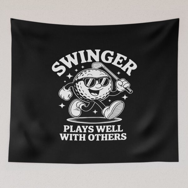 Item preview, Swinger Plays Well With Others Funny Sarcastic Golf designed and sold by ToggleBet.