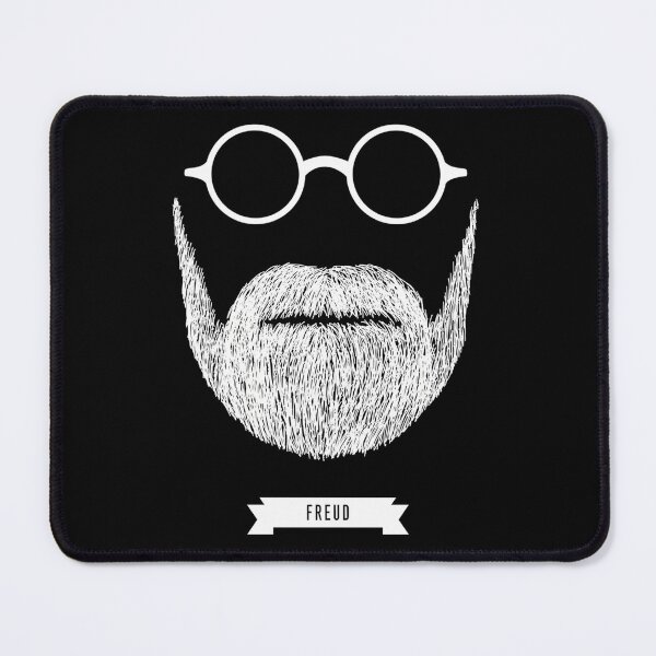 Item preview, Beards-With-Glasses--Sigmund-Freud-In-White designed and sold by AndreaGrohmann.