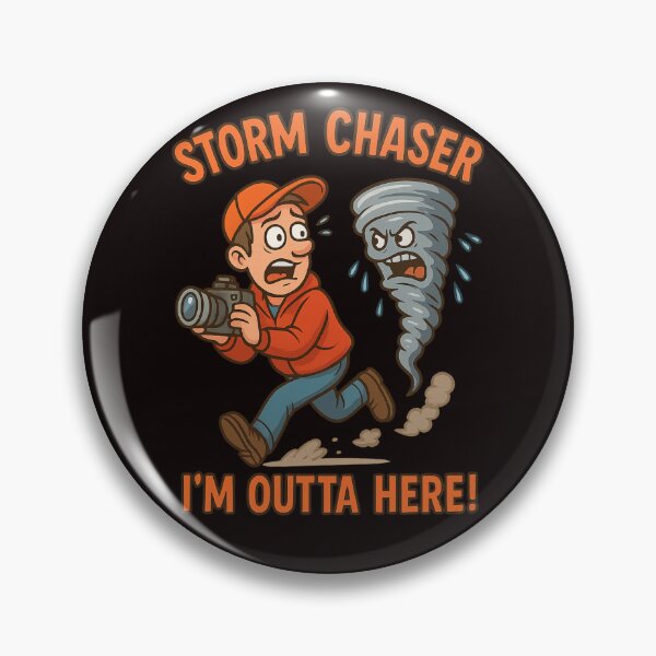 Item preview, Storm Chaser – Funny Tornado Escape Cartoon designed and sold by Tadeusz1.