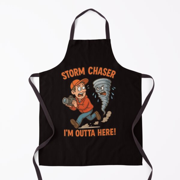 Item preview, Storm Chaser – Funny Tornado Escape Cartoon designed and sold by Tadeusz1.