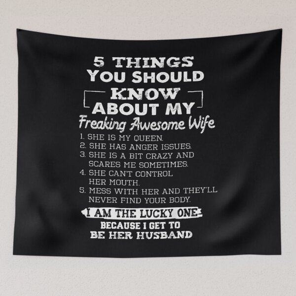 Item preview, 5 Things You Should Know About My Freaking Awesome Wife  designed and sold by pjtytmtmgyl25.
