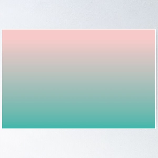 Item preview, PANTONE Rose Quartz + Turquoise Gradient designed and sold by ravcnclaw.