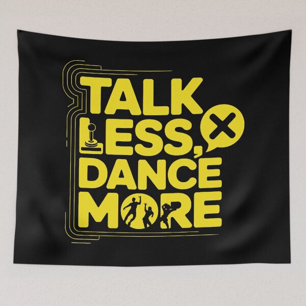 Item preview, Talk Less Dance More Retro Futuristic Circuit Style Motivation Design designed and sold by SplashTastic.
