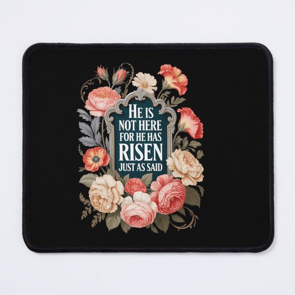 Item preview, He is Risen He Is Not Here Easter Day Christian Jesus Floral designed and sold by HellD3vil-Art.