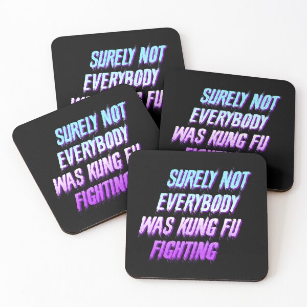 Item preview, Surely Not Everybody Was Kung Fu Fighting grunge words designed and sold by SkeletonsDanger.