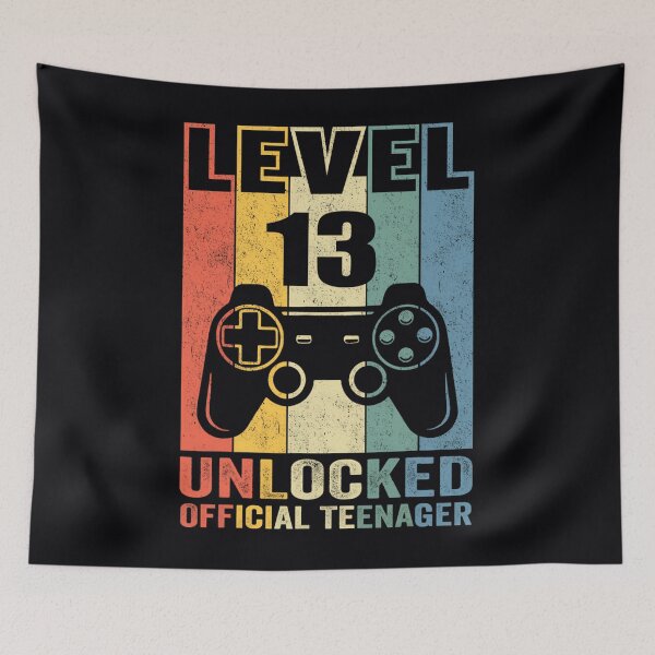 Item preview, 13th Birthday Boy Shirt Level 13 Unlocked designed and sold by pjtytmtmgyl25.