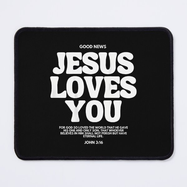 Item preview, Jesus Loves You (John 316) Bible Verse (On Back) Christian designed and sold by ConnieDora.
