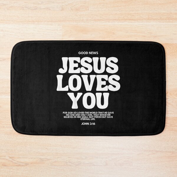 Item preview, Jesus Loves You (John 316) Bible Verse (On Back) Christian designed and sold by ConnieDora.