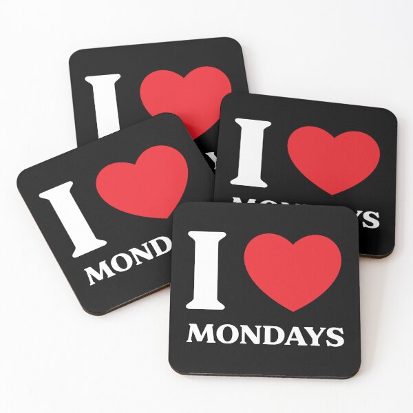 Item preview, I Love Mondays – Funny Ironic Minimal Text designed and sold by CurlyDude.