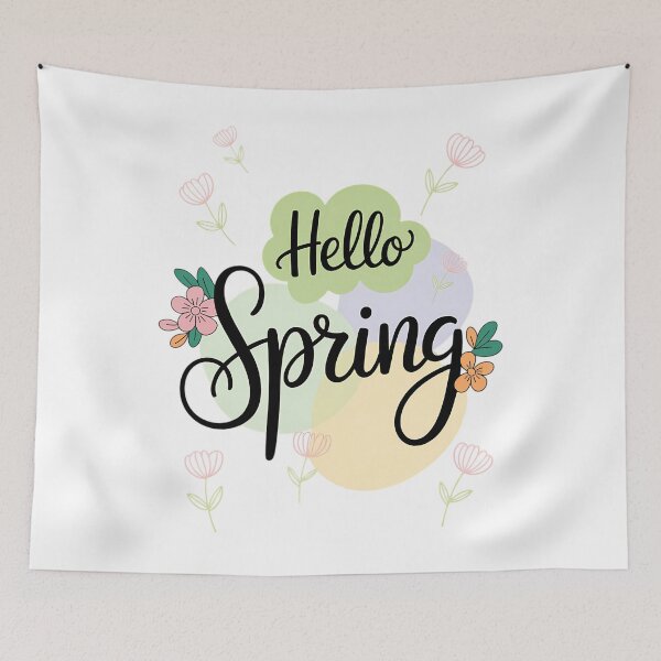 Item preview, Hello Spring Flowers Sunshine Easter Day designed and sold by HellD3vil-Art.