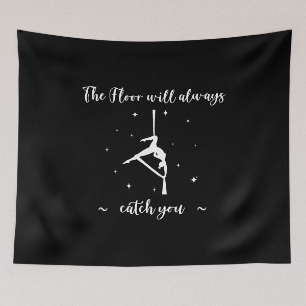 Item preview, The Floor Will Catch You Aerial Yoga Funny Aerialist Gifts designed and sold by ConnieDora.