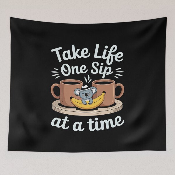 Item preview, Take Life One Sip at a Time Coffee Hammock designed and sold by BubblePancake.