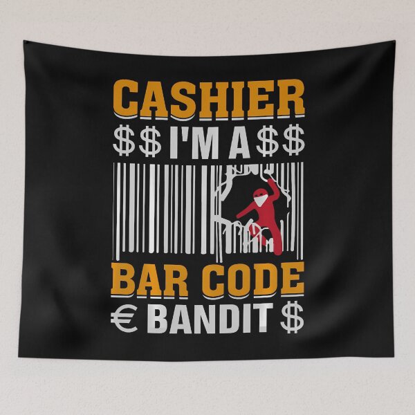 Item preview, Cashier In A Barcode Bandit designed and sold by MelanieMiram1.