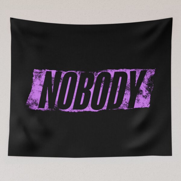 Item preview, NOBODY – Purple grunge typographic design designed and sold by Wawan35200.
