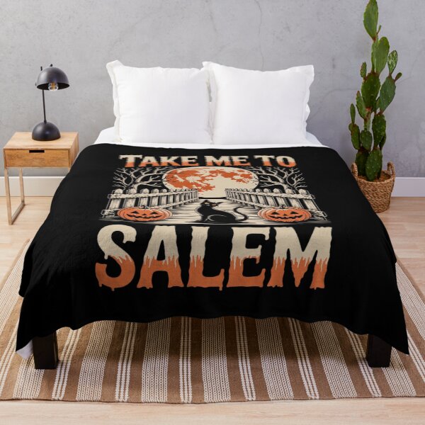 Item preview, Take Me to Salem Spooky Black Cat Moonlit Path designed and sold by BubblePancake.